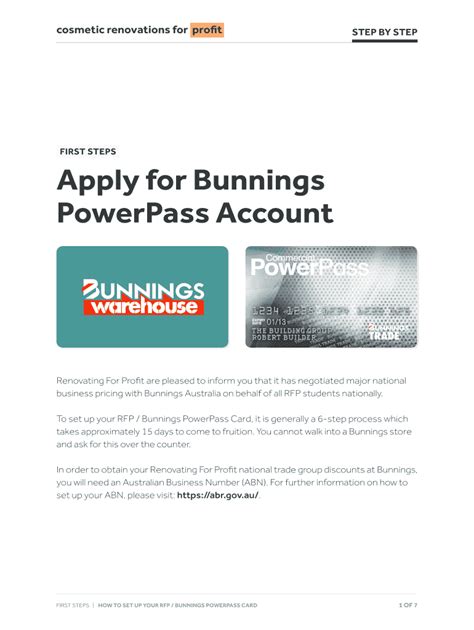 1) Terms and conditions are all subject to the terms and conditions of the credit agreement (which shall prevail in the event of any inconsistency) 2) If you are a corporation or comprise more than one person you may authorise Bunnings, if it agrees, to issue additional PowerPasses by. . Bunning powerpass login